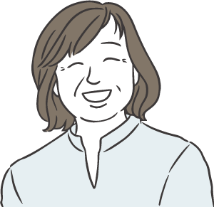 口元の不安がなくなり、仕事にも前向きに。